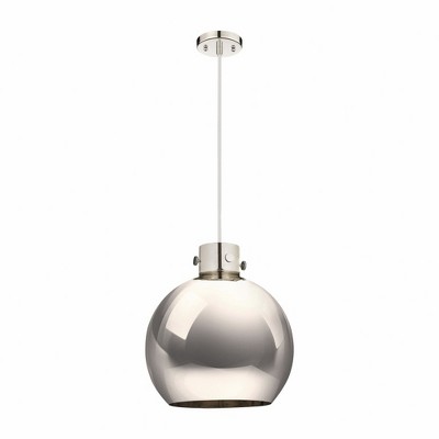 Newton Sphere - 1 Light Cord Hung Pendant In Industrial Style-15.38 Inches Tall and 14 Inches Wide