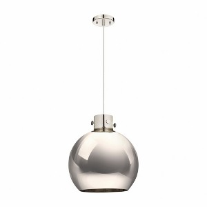 Newton Sphere - 1 Light Cord Hung Pendant In Industrial Style-15.38 Inches Tall and 14 Inches Wide - 1 of 1