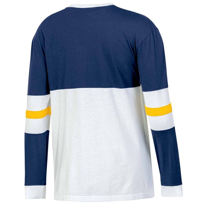 NCAA Michigan Wolverines Women&#39;s Long Sleeve Color Block T-Shirt, 2 of 4