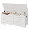 Storage Bench with Safety Hinge, Toy Chest with Flip Top for Playroom and Living Room - 3 of 4