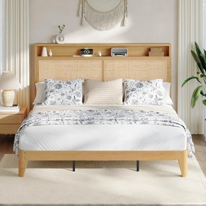 Straw and rattan storage bed - 1 of 4