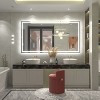 Apmir Super Bright Front & Back LED Lighted Anti-Fog Tempered Glass Bathroom/Vanity Mirror with ETL & 3-Year Warranty - 2 of 4