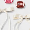 Girls' 4pk Football and Satin Bow Claw Clip Set - art class™ - 3 of 3