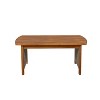 Christopher Knight Home Jett Patio Rustic Rope Weave Acacia Wood Loveseat and Coffee Table with Cushions - 4 of 4