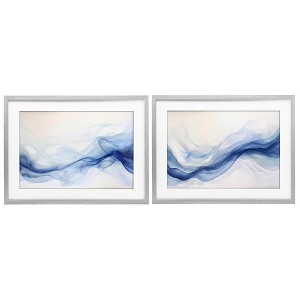 Stupell Industries Dreamy Indigo Mist 2pc Framed Print Under Glass Set - 1 of 4