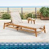 Christopher Knight Home Berywn Outdoor Acacia Wood Adjustable Chaise Lounge with Rope Seat - 2 of 4