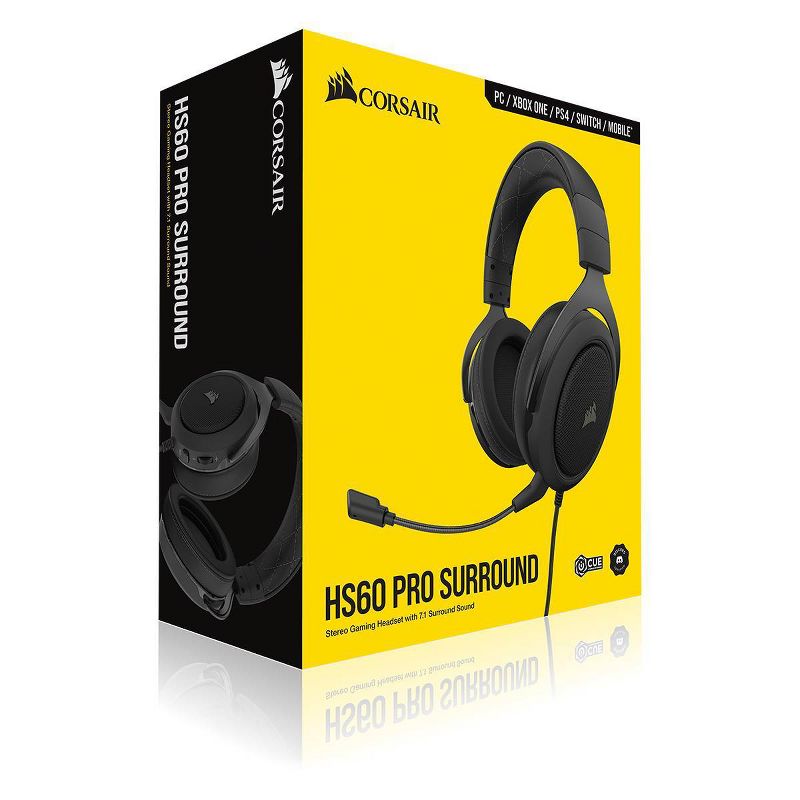 Corsair HS60 Pro Surround Wired Gaming Headset for PC/Xbox One/PlayStation 4/Nintendo Switch, 5 of 11