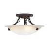 Livex Lighting Oasis 3 - Light Semi-Flush Mount in  Bronze - 3 of 4