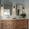 ALOADECOR Farmhouse Raindrop Glass Wall Light Rustic Industrial Teardrop Bathrooom Vanity Light(2-Pack) - 4 of 4