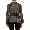 EG PRO Jacquard Blazer Bracelet Sleeve Peak Lapel Single Button Knit - 4 of 4