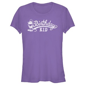 Junior's Mickey & Friends Retro Birthday Kid T-Shirt - 1 of 4