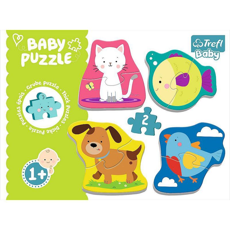 Trefl Animals Kids Jigsaw Puzzle - 8pc: Toddler-Friendly, 4 Set Learning Toy for Fine Motor & Memory Skills, Ages 1+, 1 of 8