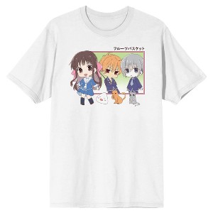 Fruits Basket Chibi Characters Unisex White T-shirt - 1 of 1