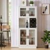 Bella Depot 65"H LED Wine Bar Cabinets with Wine Rack - image 2 of 4