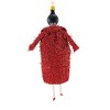 Italian Ornaments 7.0 Inch Serena In Red Coat & Sequin Skirt Fashionista Vogue Holiday Tree Ornaments - 3 of 3