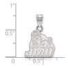 Black Bow Jewelry 14k White Gold James Madison Dukes NCAA Small Pendant - 2 of 3