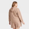 Women's Fleece Hooded Zip-Up Sweatshirt - Ava & Viv™ - 2 of 3