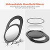 TASALON Unbreakable Hand Mirror, Salon & Barber Mirror with Handle - Black - 4 of 4