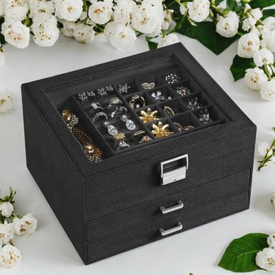 Large Accessory Organizer 3-Tier Jewelry Box