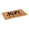 HomeRoots 17" X 29" Brown And Black Christmas Outdoor Coir Door Mat - 4 of 4