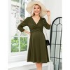 Maternity Dress Women's Velvet Retro V-Neck A-Line Sexy Photoshoot Dress Holiday Dress Evening Dress Wedding Guest Green Velvet7vLarge - 3 of 4