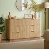 RISOKEYS 6 Drawers Dresser,Wide Modern Chest of Drawers with Curved Wave Design - Stylish, Easy-to-Organize Storage for Bedroom & Living Room - 4 of 4