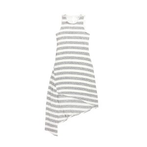 bar III Womens Tank High-Low Cold Shoulder Asymmetrical Dress, Grey, X-Small - 1 of 2
