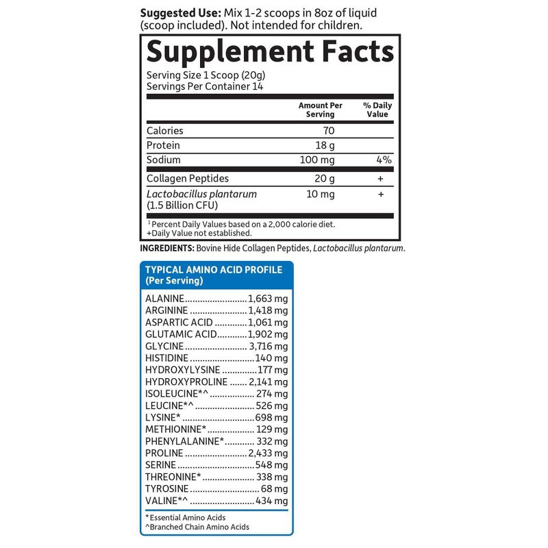 Garden of Life Grass Fed Collagen Peptides Dietary Supplement - 9.87oz, 3 of 11