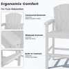 Modern HDPE 2-Person Bar Stool Set - Durable and Stylish High Counter Stools for Patio - 4 of 4