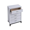 ORRD Glasgow 5-Drawer Chest, Gray - Modern Tall Dresser for Bedroom Storage, Compact Dresser with Dovetail Drawers, Space Saving Organizer - 3 of 4