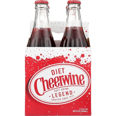 Cheerwine Diet Soda 4 Pack - 6 pack, 48 fo