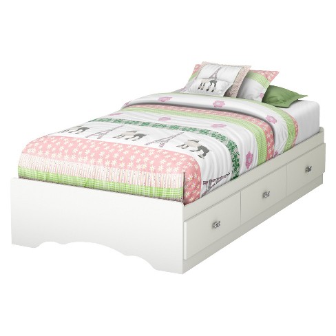 Glitter Mates Kids Bed White Twin South Shore Target