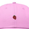 Dalix Lil Strawberry Embroidered Cotton Summer Outdoor Baseball Cap Dad Hat Womens - 2 of 4