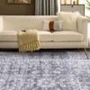 Washable Area Rug Non Slip Low Pile Rug Vintage Floral Rug - 4 of 4