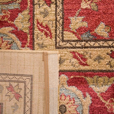 Safavieh Mahal Red and Natural Square Area Rug