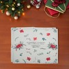 Unique Bargains Christmas Place Mats Linen Red Green White 13" x 17.7" 2Pcs - 2 of 4