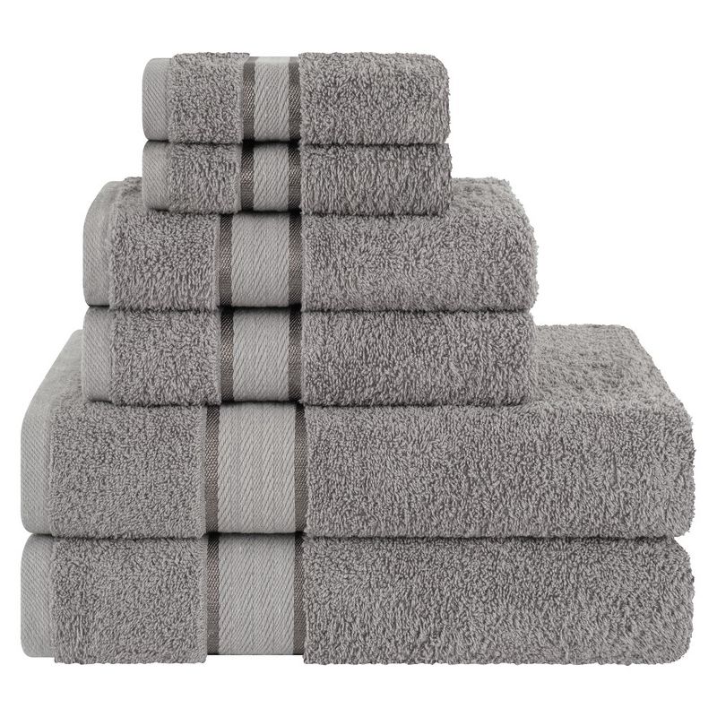 American Soft Linen 6 Piece Towel Set, 100% Cotton Towels for Bathroom, Dorlion Collection, 1 of 6