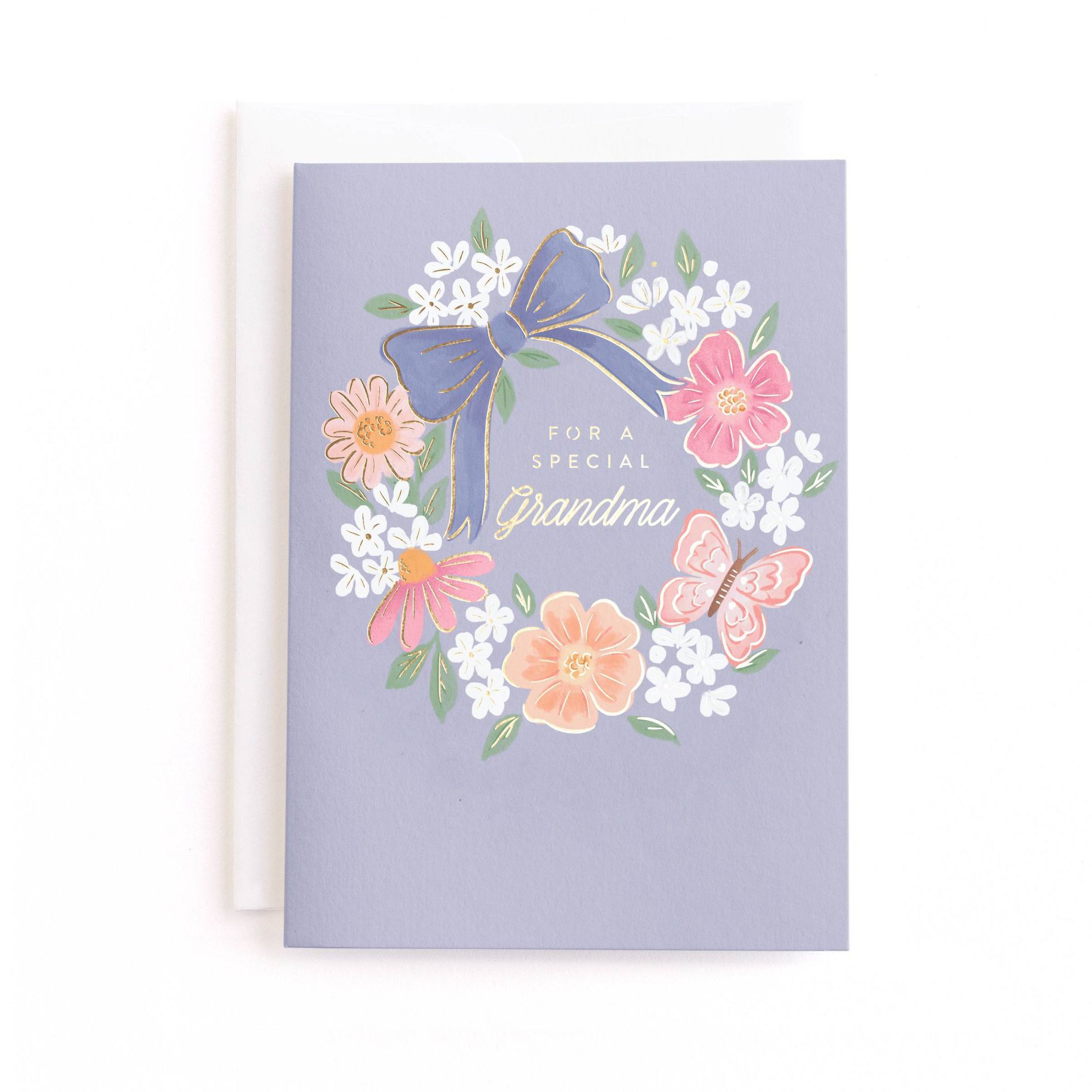 Minted Mothers Day Flower Wreath Greeting Card