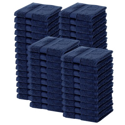 Splash Zero Twist 100% Ring Spun Cotton Face Washcloth Set – Reversible, 550 GSM, Soft, Lightweight, Highly Absorbent Towels for Bathroom