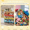Children’s Wooden Toy Organizer with 8 Bins & 3 Shelves,Storage Bookshelf for Toys,Books,Games,and Crafts,Playroom Organization Bookcase - 3 of 4