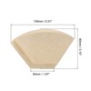 Unique Bargains Cafe Home Pour-Over Brewing Cone Coffee Filters 80 Pcs - 2 of 4