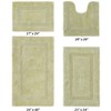 Lux Premium 100% Cotton Tufted Solid Reversible 4 Piece Bath Rug Set – Ultra-Soft, Water-Absorbent, Durable, Machine Washable Bathroom Rug - 2 of 4