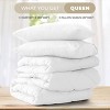 3-Piece Reversible Down Alternative Comforter Set – Solid Comforter with Pillowcases Ultra Soft Microfiber Bedding - Lux Decor Collation - 3 of 4