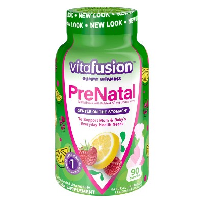 Vitafusion PreNatal Multivitamin Dietary Supplement Gummies - Lemon & Raspberry Lemonade - 90ct