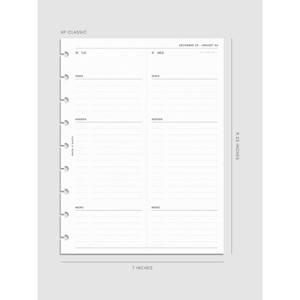 2026 Dated Daily Planner Insert | Monday Start | Cloth & Paper - 1 of 4