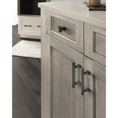Matte Black Modern Industrial Bar Cabinet Pull