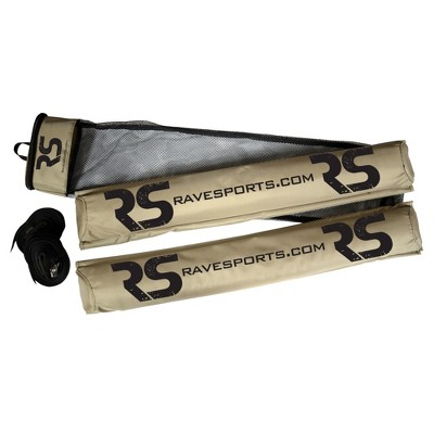 Rave Sports Wide Cross Bar and Roof Pad - Beige