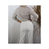 Women's FRONT TWIST BUTTON DOWN SHIRT - Mulla - 4 of 4