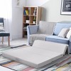 Costway 4'' Full XL Size Foam Folding Mattress Sofa Bed Guests Floor Mat Carrying Handles - 3 of 4