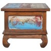 vidaXL Coffee Table End Table Accent Sofa Table Furniture Reclaimed Teak Wood - Multicolor - 4 of 4